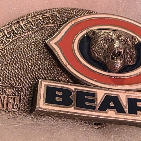 Vintage 1994 Metal Belt Buckle, Nice Chicago Bears, Football, NFL, Nice Western - Picture 1 of 4